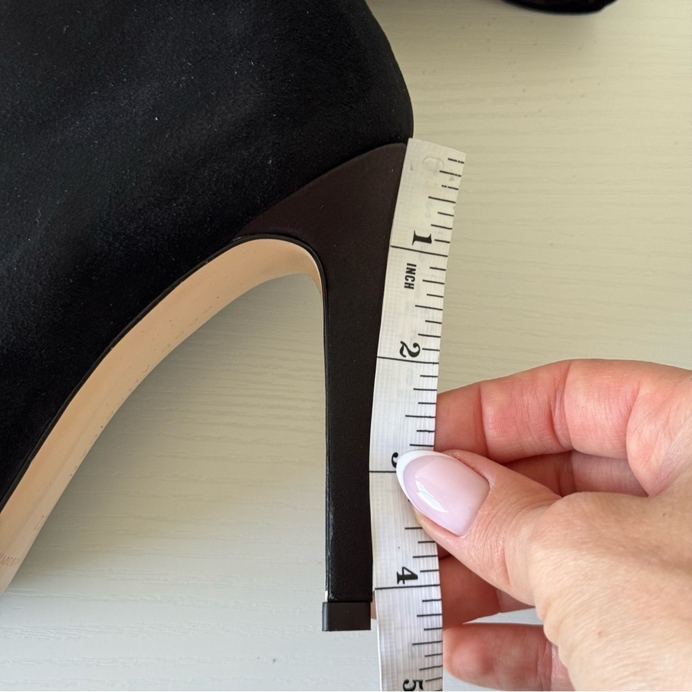 New! Good American Black Suede Over-the-Knee Women's Boots, Size 7,5 - Picture 9 of 12